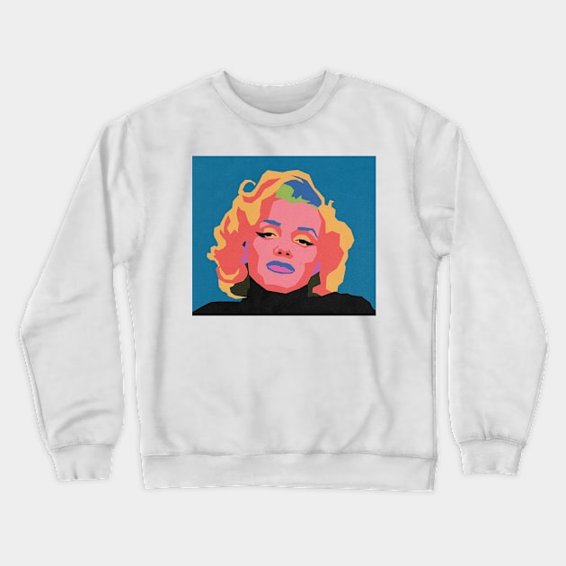 Marilyn 2/4 Crewneck Sweatshirt by StrayArte